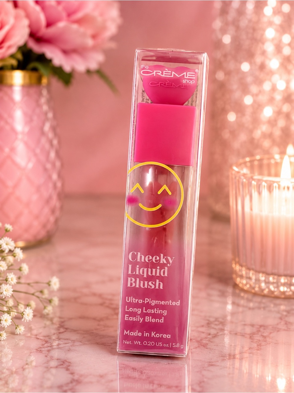 The Crème Shop Cheeky Liquid Blush - Coral Me